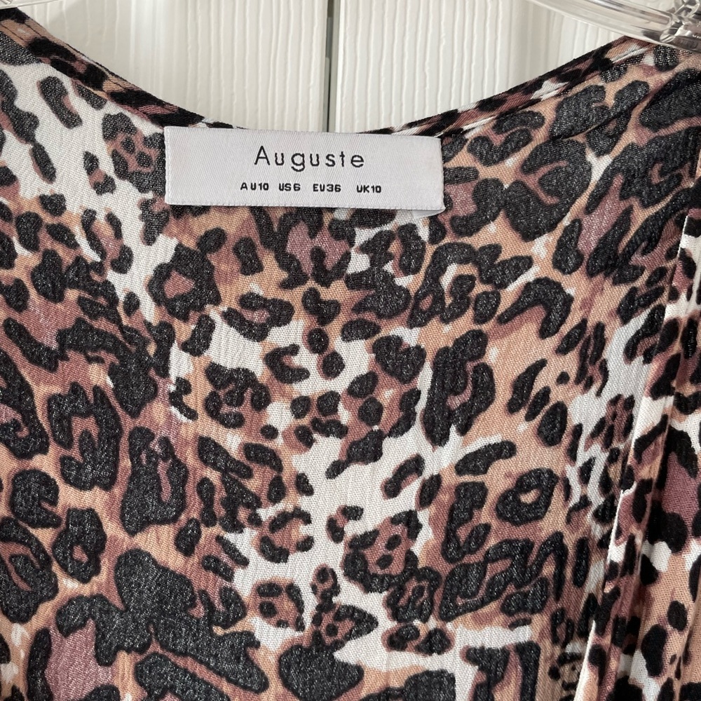 Auguste leopard wrap dress.